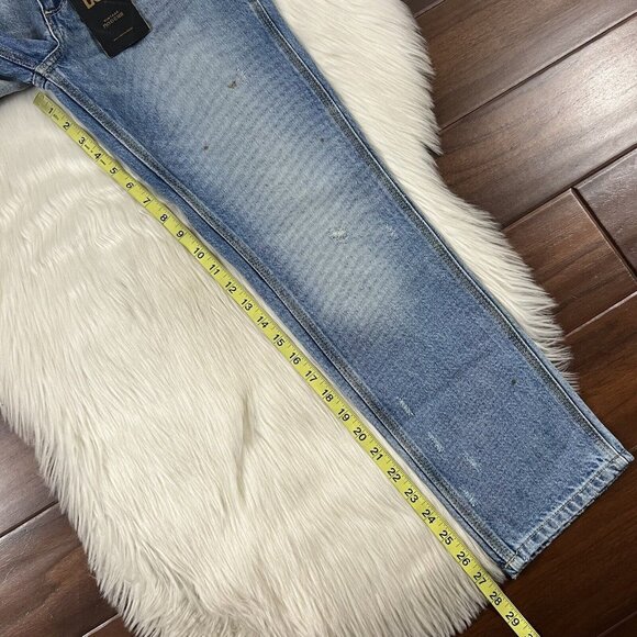 Lee Women's Size 24 Authentic Fade High Rise Dungaree Ankle Denim Jeans - Picture 6 of 10